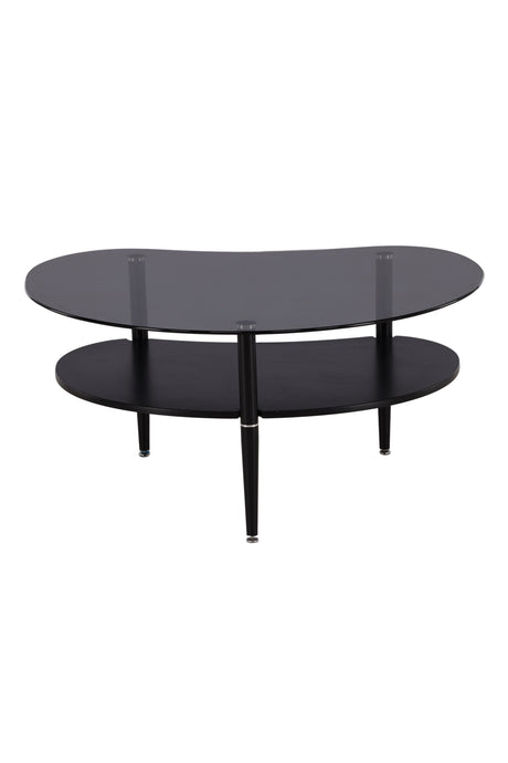 Egg Couchtisch - schwarz/Glas - Couchtische - ALVAHOME