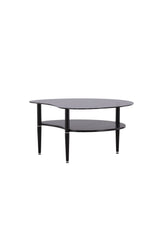 Egg Couchtisch - schwarz/Glas - Couchtische - ALVAHOME