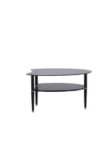 Egg Couchtisch - schwarz/Glas - Couchtische - ALVAHOME