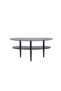 Egg Couchtisch - schwarz/Glas - Couchtische - ALVAHOME