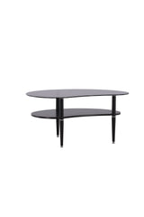Egg Couchtisch - schwarz/Glas - Couchtische - ALVAHOME