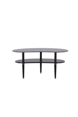 Egg Couchtisch - schwarz/Glas - Couchtische - ALVAHOME