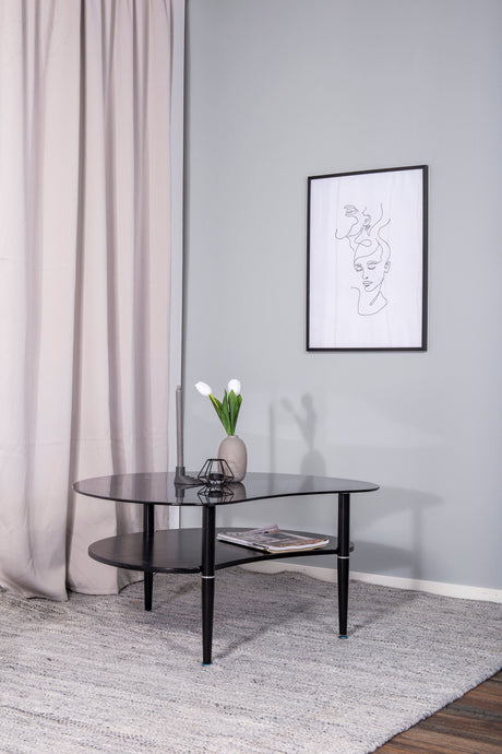 Egg Couchtisch - schwarz/Glas - Couchtische - ALVAHOME