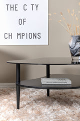 Egg Couchtisch - schwarz/Glas - Couchtische - ALVAHOME