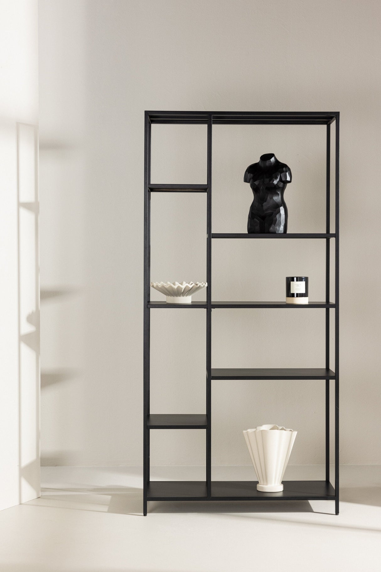 El Alto Regal - schwarz/Stahl - Regale - ALVAHOME