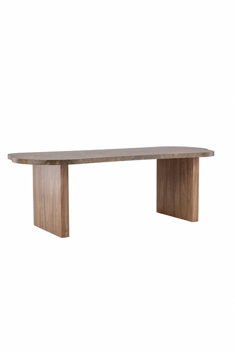 Eleonora ovaler Esstisch - braun/MDF - Ovale Esstische - ALVAHOME