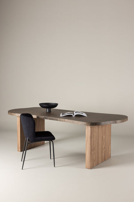 Eleonora ovaler Esstisch - braun/MDF - Ovale Esstische - ALVAHOME