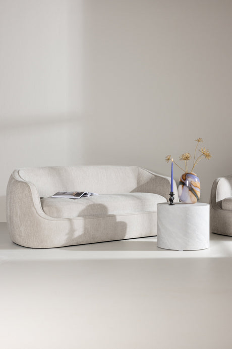 Elio 3 - Sitzer Sofa - hellgrau/Polyester - 3 - Sitzer Sofas - ALVAHOME