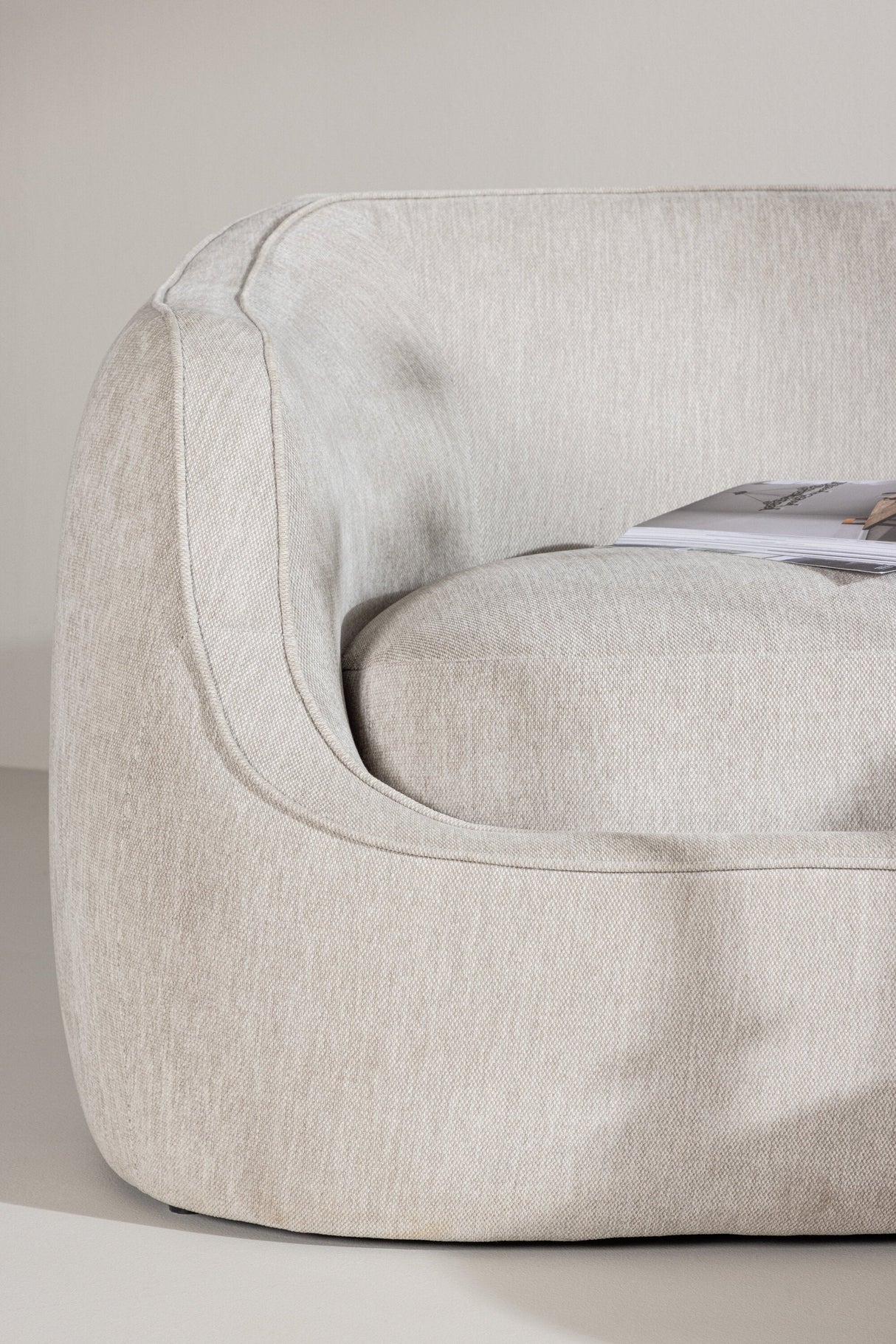 Elio 3 - Sitzer Sofa - hellgrau/Polyester - 3 - Sitzer Sofas - ALVAHOME