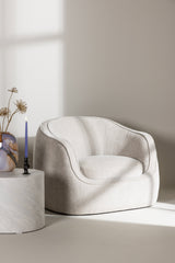 Elio Sessel - hellgrau/Polyester - Sessel - ALVAHOME
