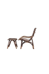 Ella Outdoor Lounge - Stuhl - walnuss dunkel/Rattan - Accent Chair - ALVAHOME