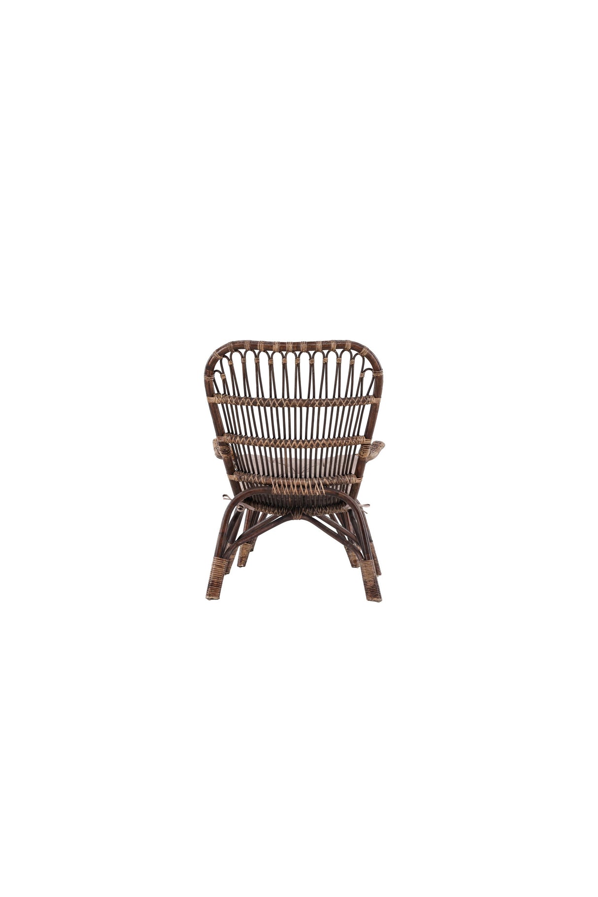 Ella Outdoor Lounge - Stuhl - walnuss dunkel/Rattan - Accent Chair - ALVAHOME