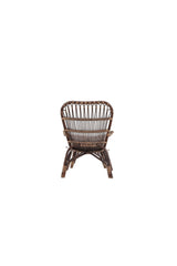 Ella Outdoor Lounge - Stuhl - walnuss dunkel/Rattan - Accent Chair - ALVAHOME