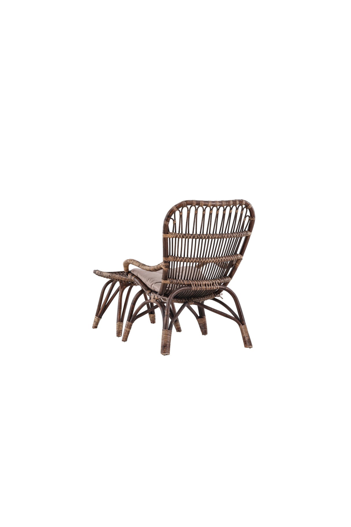 Ella Outdoor Lounge - Stuhl - walnuss dunkel/Rattan - Accent Chair - ALVAHOME