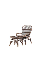 Ella Outdoor Lounge - Stuhl - walnuss dunkel/Rattan - Accent Chair - ALVAHOME