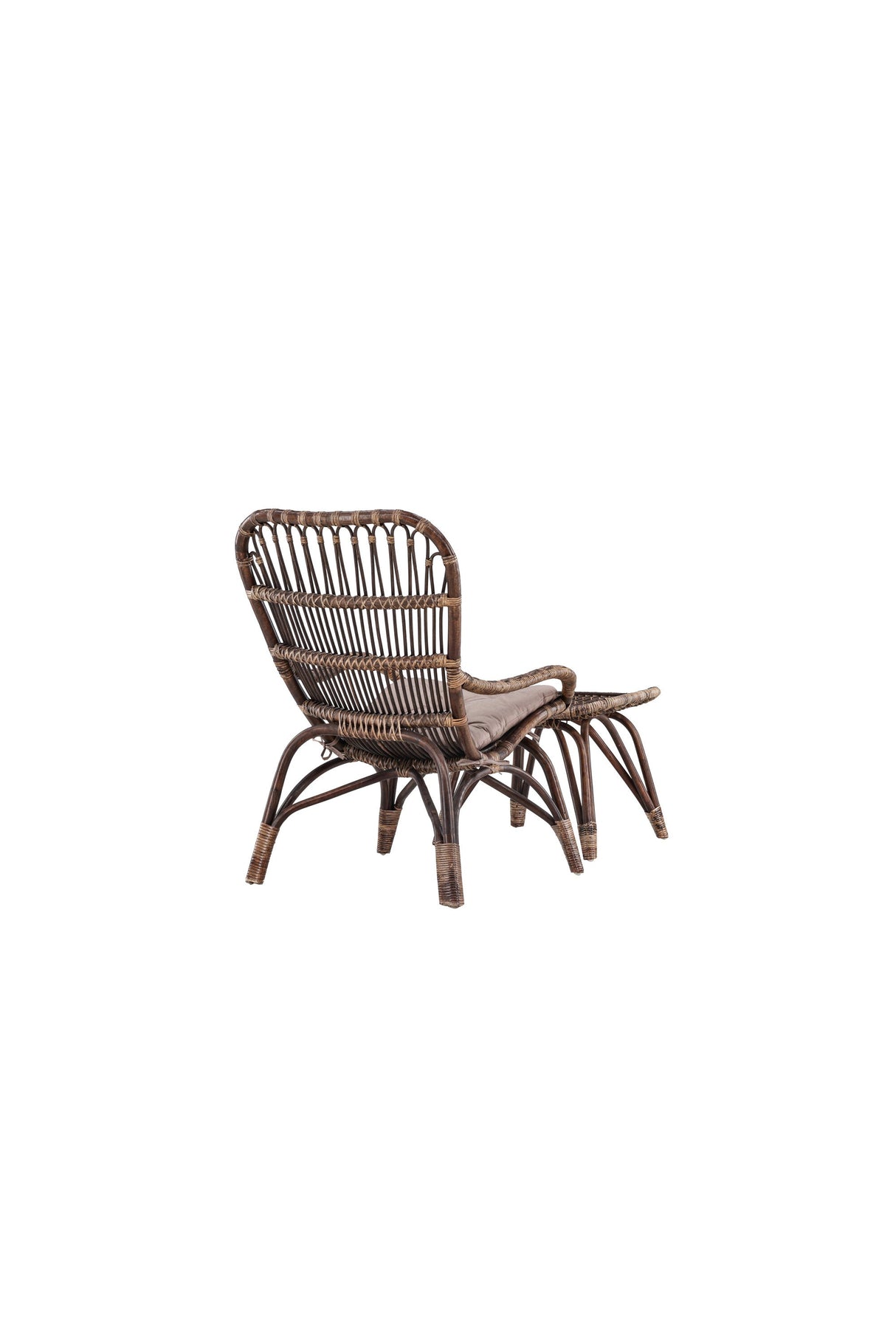 Ella Outdoor Lounge - Stuhl - walnuss dunkel/Rattan - Accent Chair - ALVAHOME