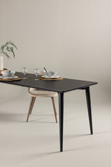 Ellis rechteckiger Esstisch - schwarz/MDF - Rechteckige Esstische - ALVAHOME