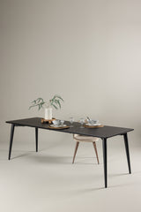 Ellis rechteckiger Esstisch - schwarz/MDF - Rechteckige Esstische - ALVAHOME
