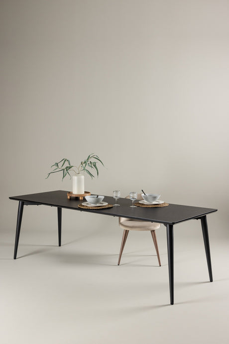 Ellis rechteckiger Esstisch - schwarz/MDF - Rechteckige Esstische - ALVAHOME