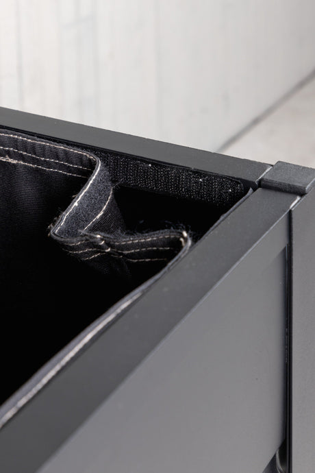 Elsa Kissenbox - schwarz/Aluminum - Kissenboxen - ALVAHOME