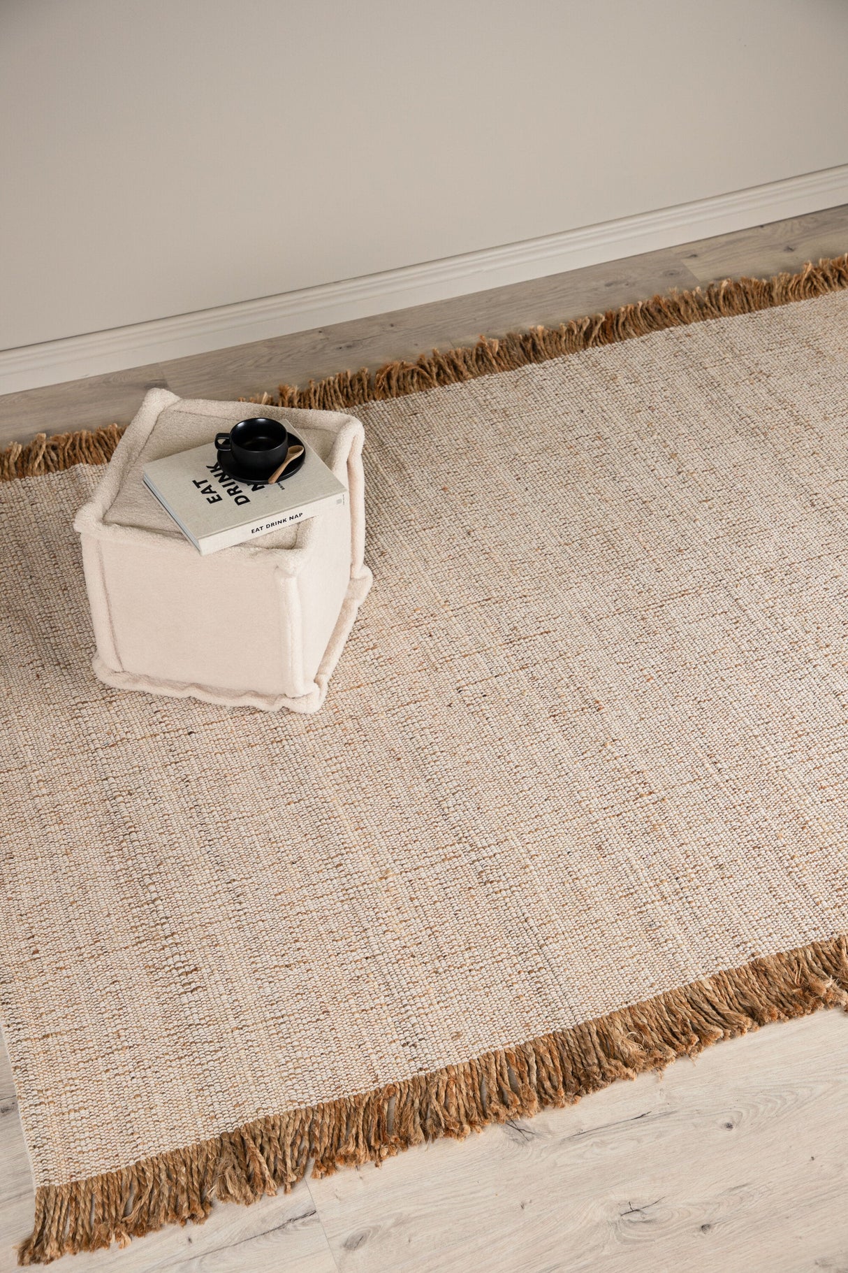 Emilio Wohnzimmerteppich - off - white/Jute - Wohnzimmerteppiche - ALVAHOME