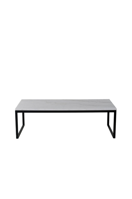 Estelle Couchtisch - weiß/Marmor - Couchtische - ALVAHOME