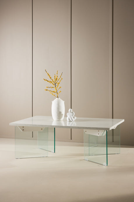 Ester Couchtisch - weiß/MDF - Couchtische - ALVAHOME
