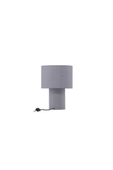 Etenio Tischlampe - dunkelgrau/Polyester - Leinen - Tischlampen - ALVAHOME