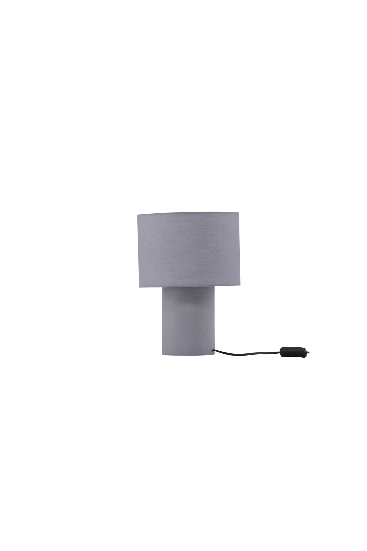Etenio Tischlampe - dunkelgrau/Polyester - Leinen - Tischlampen - ALVAHOME