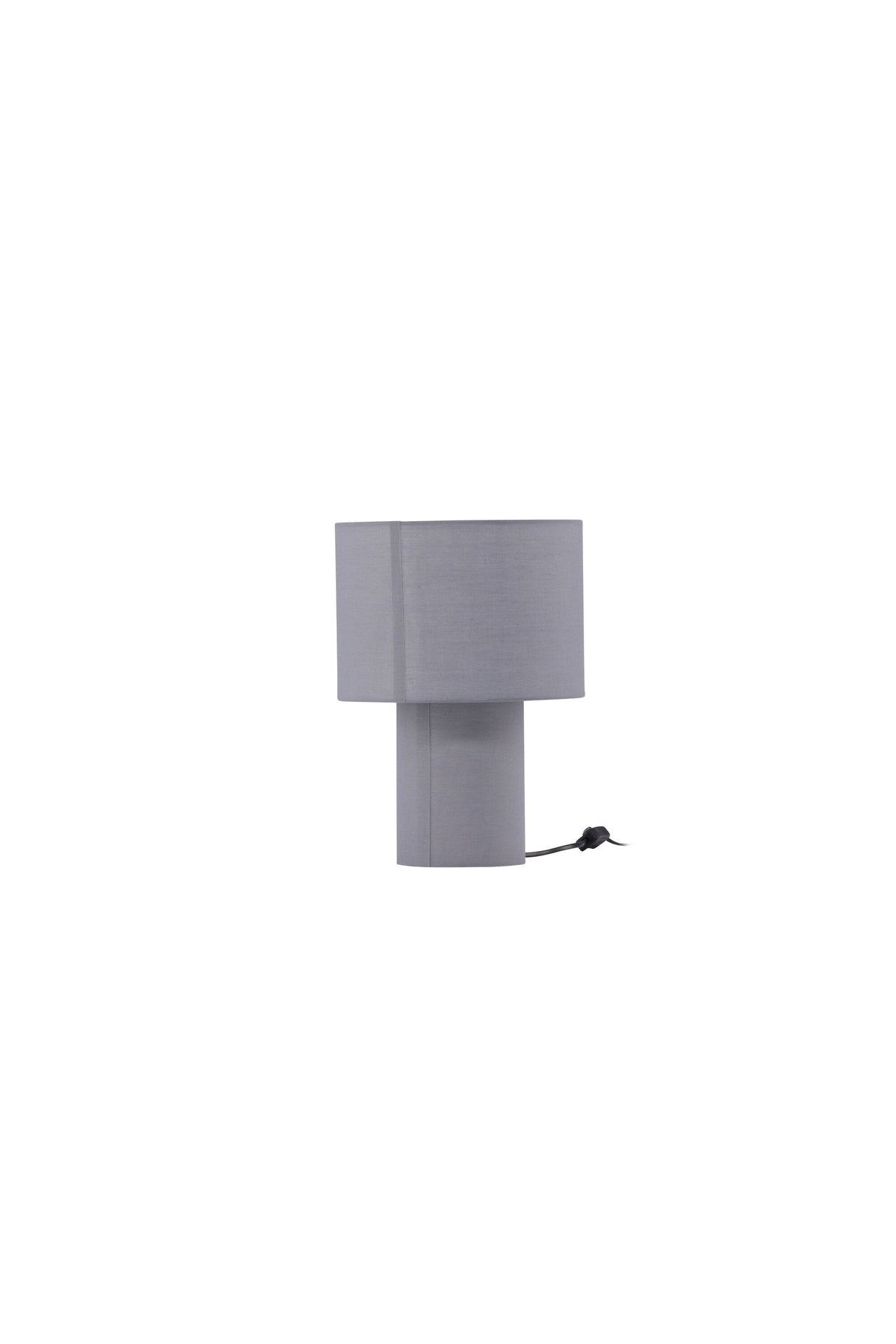 Etenio Tischlampe - dunkelgrau/Polyester - Leinen - Tischlampen - ALVAHOME