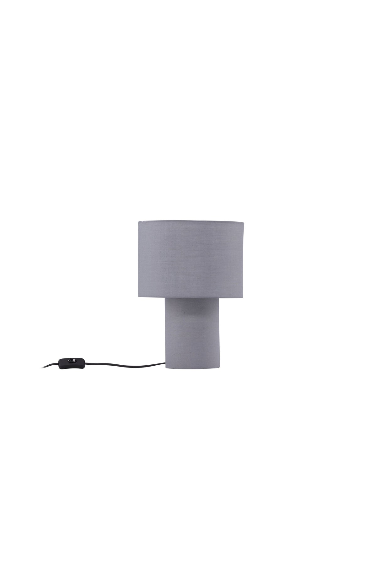 Etenio Tischlampe - dunkelgrau/Polyester - Leinen - Tischlampen - ALVAHOME