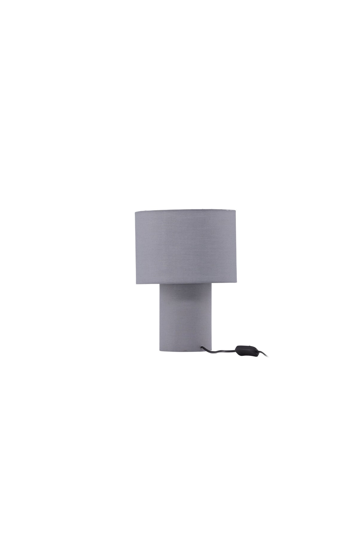 Etenio Tischlampe - dunkelgrau/Polyester - Leinen - Tischlampen - ALVAHOME