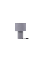 Etenio Tischlampe - dunkelgrau/Polyester - Leinen - Tischlampen - ALVAHOME