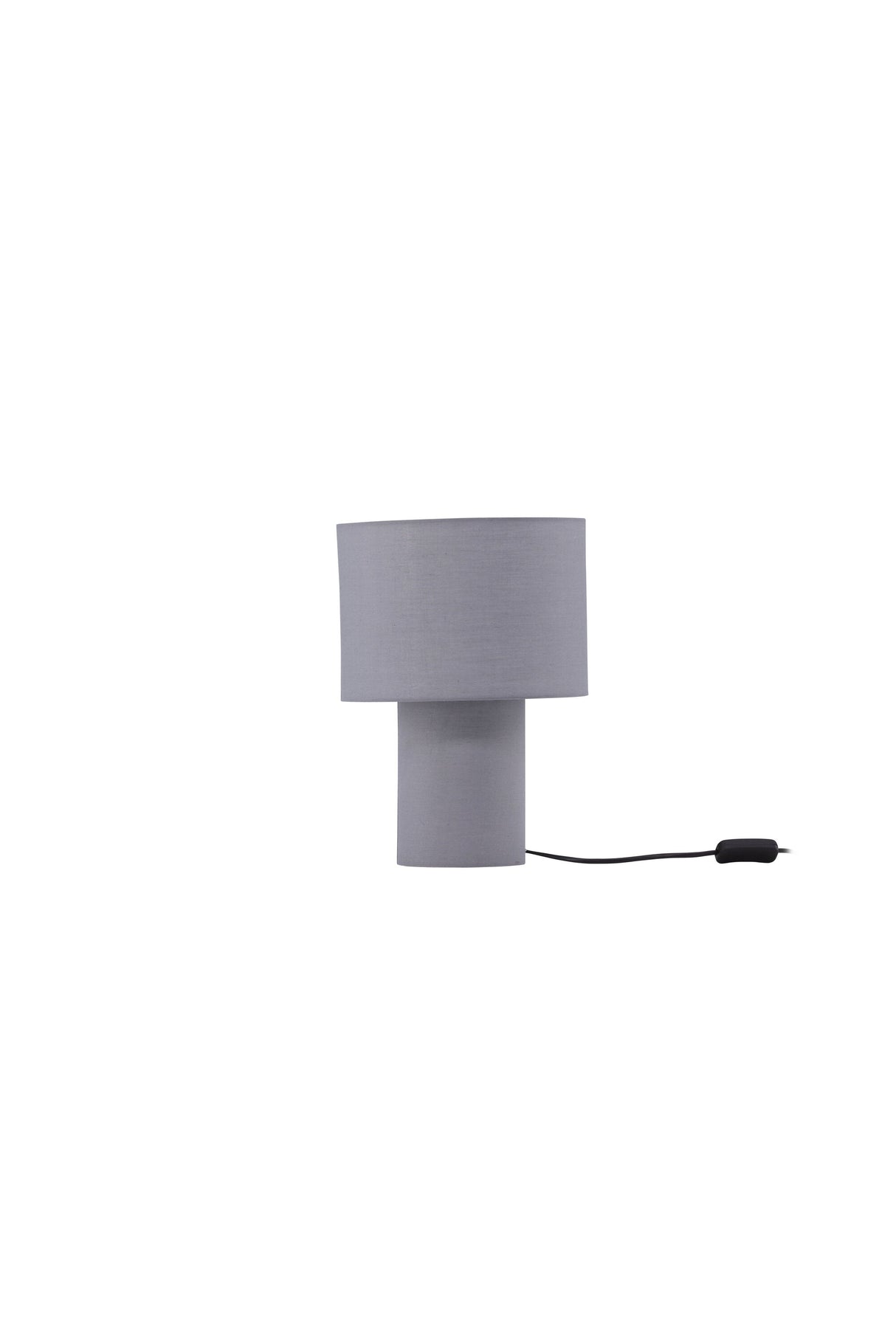 Etenio Tischlampe - dunkelgrau/Polyester - Leinen - Tischlampen - ALVAHOME
