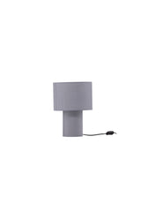 Etenio Tischlampe - dunkelgrau/Polyester - Leinen - Tischlampen - ALVAHOME