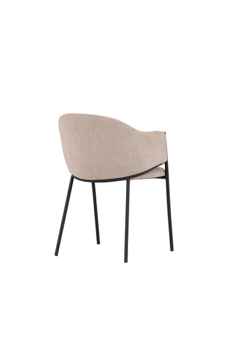 Evelina Esszimmerstuhl - beige/Polyester - Leinen - Essstühle - ALVAHOME