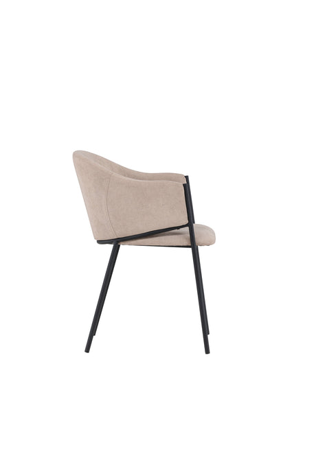 Evelina Esszimmerstuhl - beige/Polyester - Leinen - Essstühle - ALVAHOME