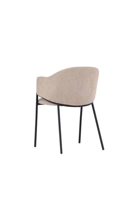 Evelina Esszimmerstuhl - beige/Polyester - Leinen - Essstühle - ALVAHOME