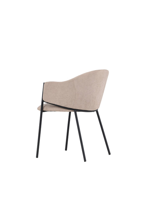 Evelina Esszimmerstuhl - beige/Polyester - Leinen - Essstühle - ALVAHOME