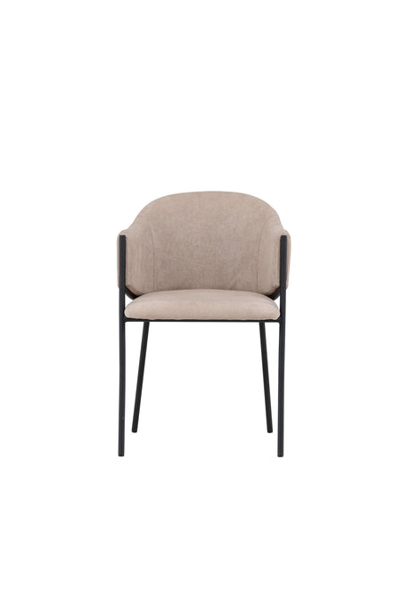 Evelina Esszimmerstuhl - beige/Polyester - Leinen - Essstühle - ALVAHOME
