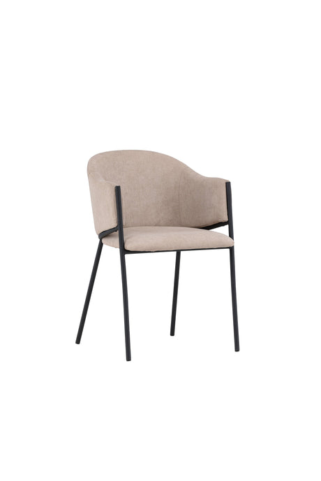 Evelina Esszimmerstuhl - beige/Polyester - Leinen - Essstühle - ALVAHOME