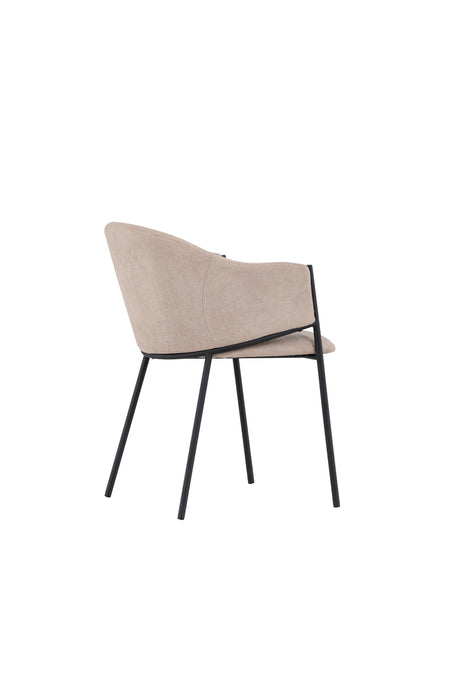 Evelina Esszimmerstuhl - beige/Polyester - Leinen - Essstühle - ALVAHOME