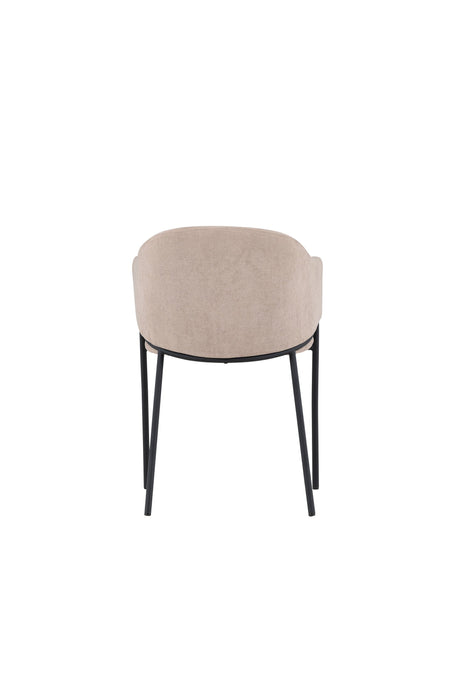 Evelina Esszimmerstuhl - beige/Polyester - Leinen - Essstühle - ALVAHOME