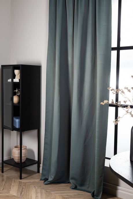 Evelyn Vorhang - aqua/Polyester - Vorhänge - ALVAHOME