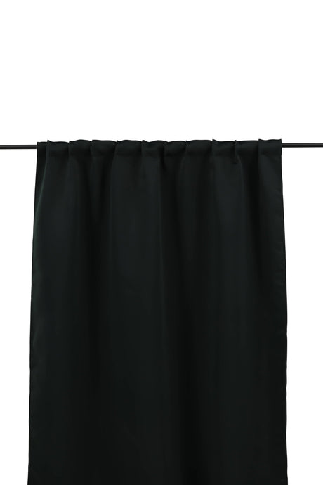 Evelyn Vorhang - schwarz/Polyester - Vorhänge - ALVAHOME