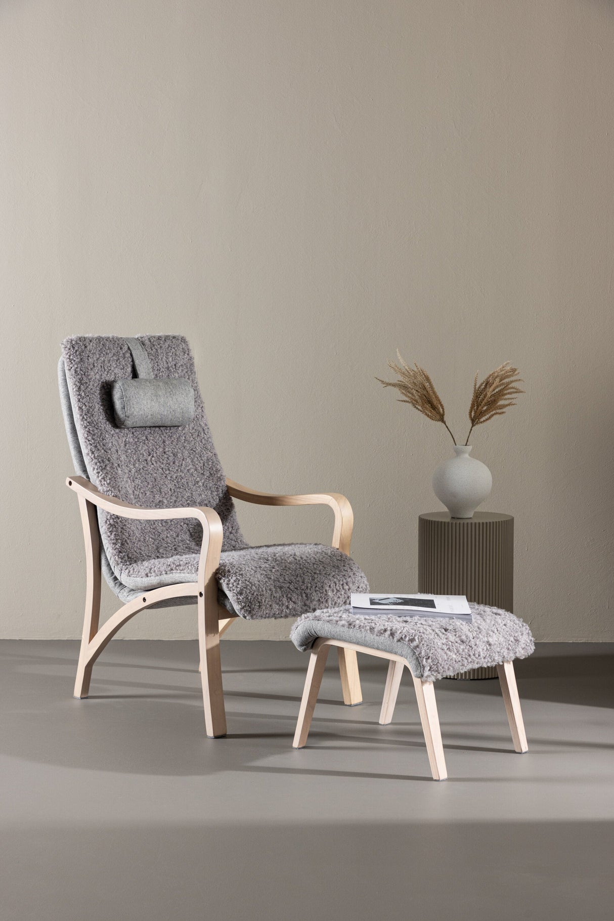 Fårö Lounge - Stuhl - hellgrau/Polyester - Lounge - Stühle - ALVAHOME