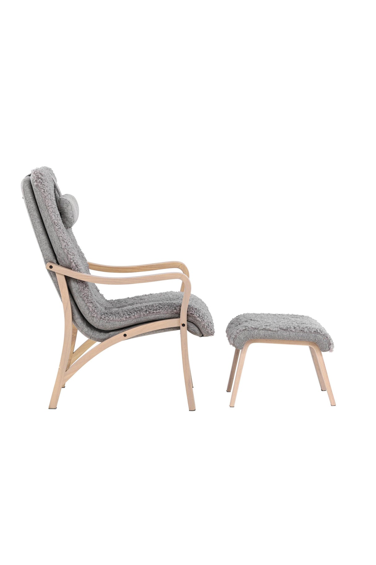 Fårö Lounge - Stuhl - hellgrau/Polyester - Lounge - Stühle - ALVAHOME