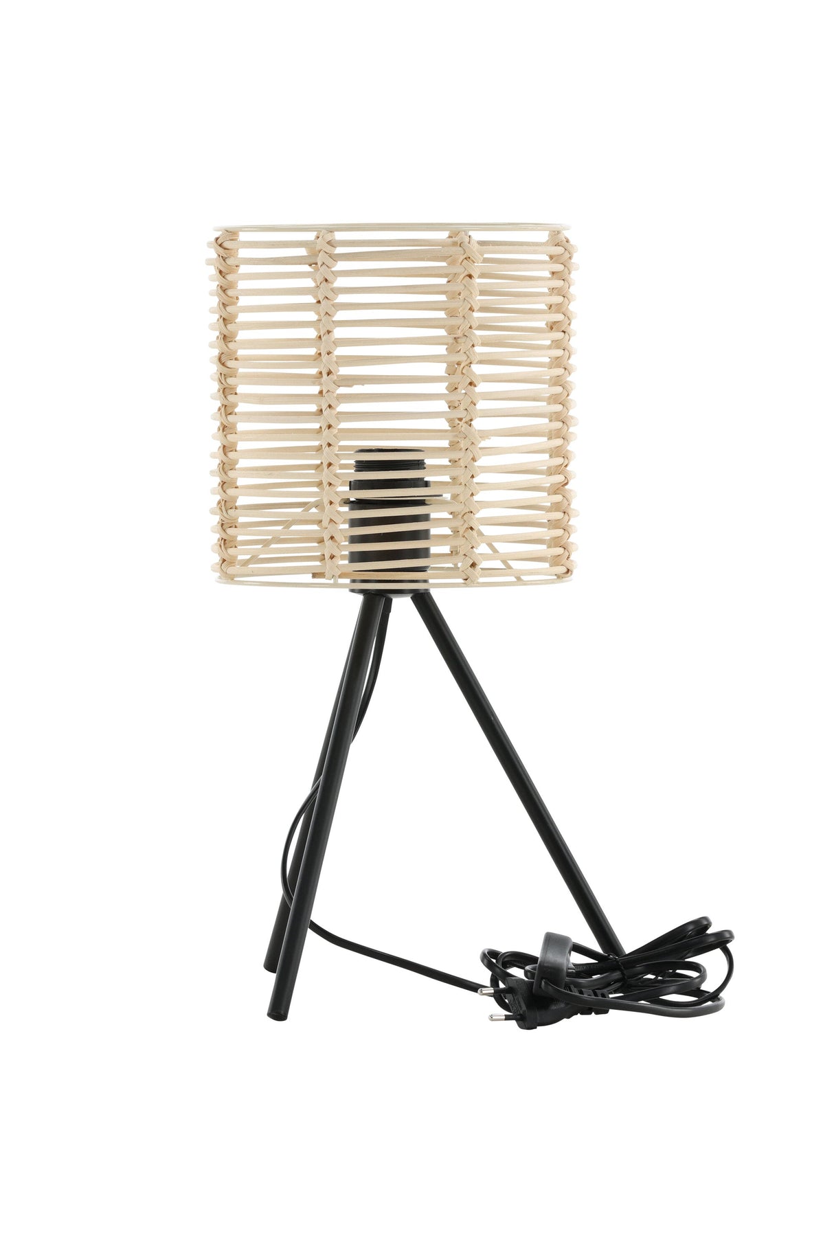 Fence Tischlampe - schwarz/Rattan - Tischlampen - ALVAHOME
