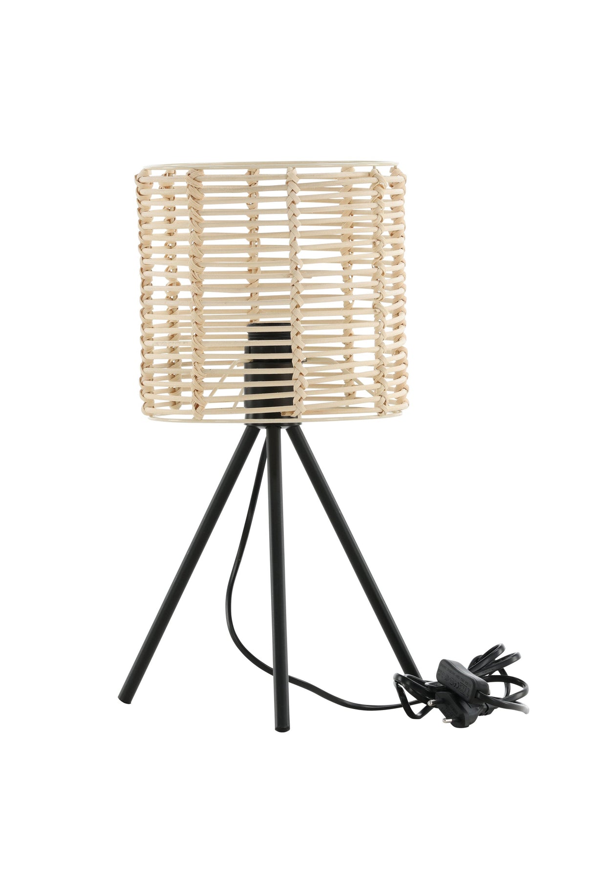 Fence Tischlampe - schwarz/Rattan - Tischlampen - ALVAHOME