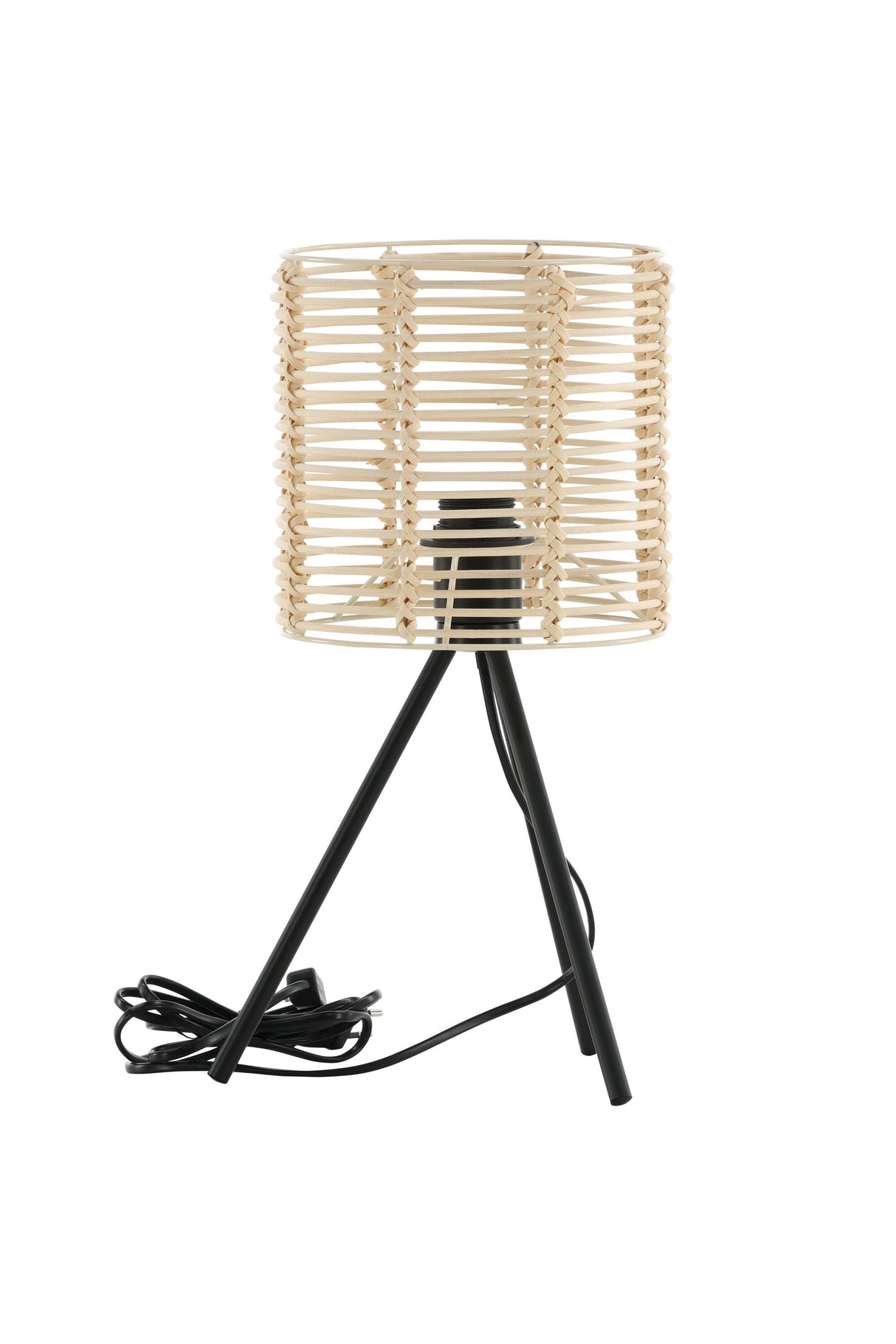 Fence Tischlampe - schwarz/Rattan - Tischlampen - ALVAHOME